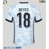 Maglie da calcio Portogallo Ruben Neves #18 Seconda Maglia Europei 2024 Manica Corta